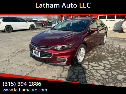 2016 Chevrolet Malibu for sale at Latham Auto LLC in Ogdensburg NY
