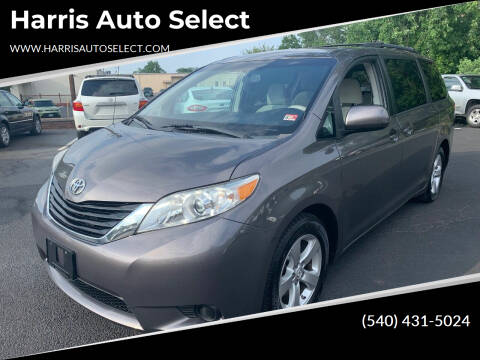 2013 Toyota Sienna for sale at Harris Auto Select in Winchester VA