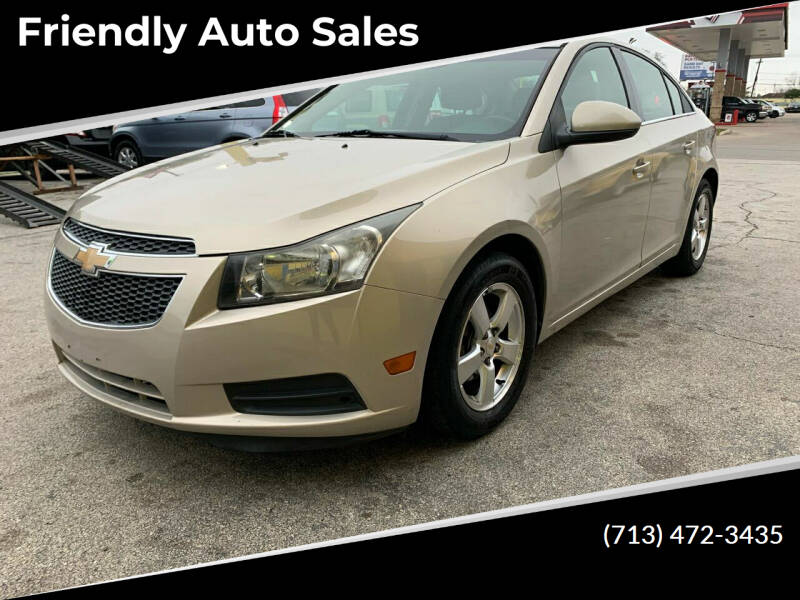 2012 Chevrolet Cruze for sale at Friendly Auto Sales in Pasadena TX