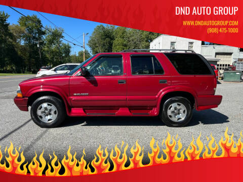 2002 Chevrolet Blazer for sale at DND AUTO GROUP in Belvidere NJ