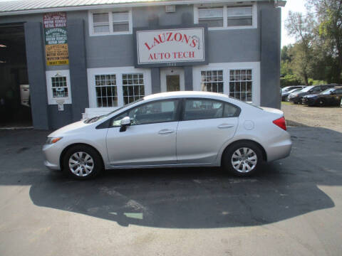 2012 Honda Civic for sale at LAUZON'S AUTO TECH TOWING in Malone NY