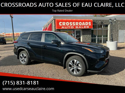 2023 Toyota Highlander Hybrid for sale at CROSSROADS AUTO SALES OF EAU CLAIRE, LLC in Eau Claire WI