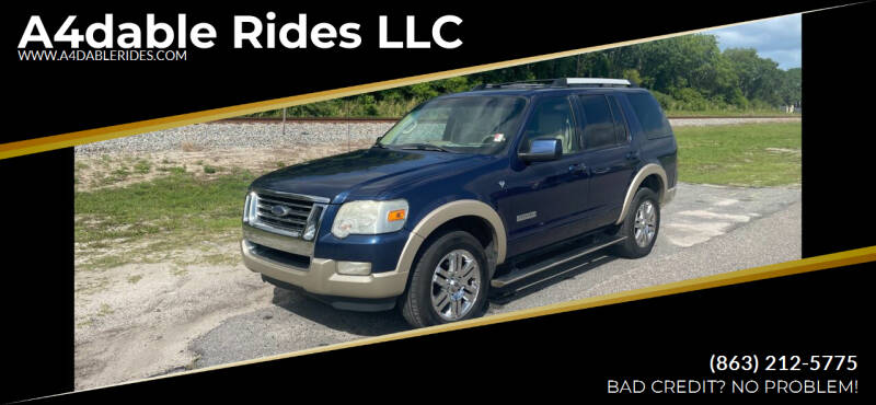 2007 Ford Explorer for sale at A4dable Rides LLC in Haines City FL