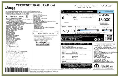 2019 Jeep Cherokee Trailhawk