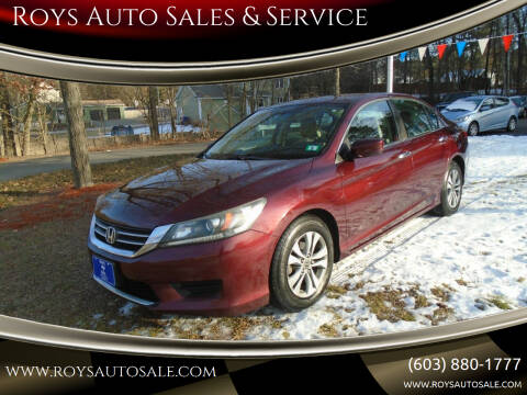 2014 Honda Accord for sale at Roys Auto Sales & Service in Hudson NH