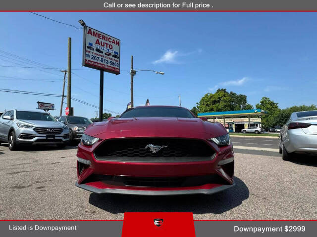 2018 Ford Mustang for sale at American Auto Bristol Inc in Bristol, PA