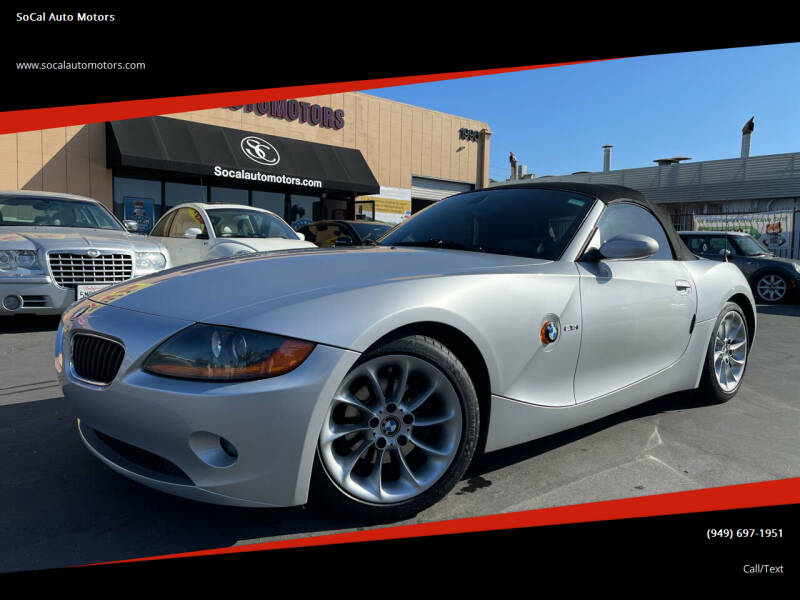 2003 BMW Z4 for sale at SoCal Auto Motors in Costa Mesa CA