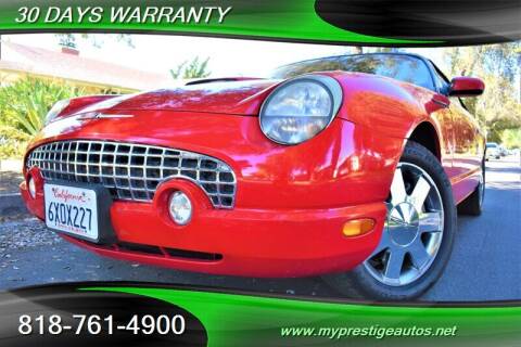 2002 Ford Thunderbird for sale at Prestige Auto Sports Inc in North Hollywood CA