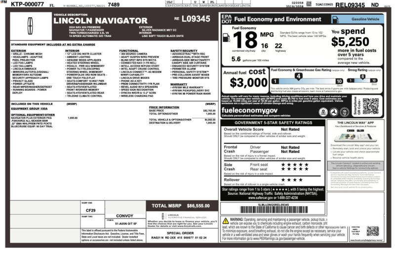 2024 Lincoln Navigator Premiere
