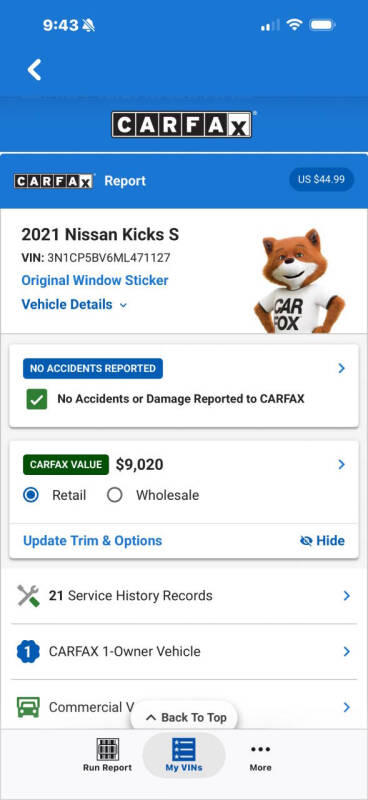 2021 Nissan Kicks S