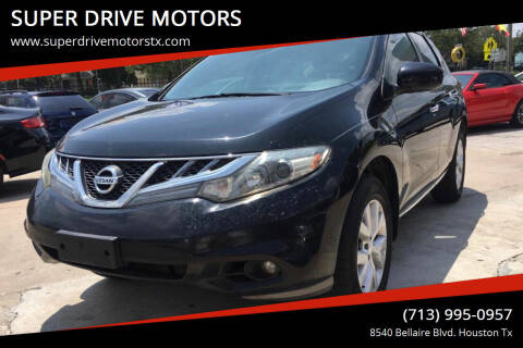 2011 Nissan Murano for sale at SUPER DRIVE MOTORS in Houston TX