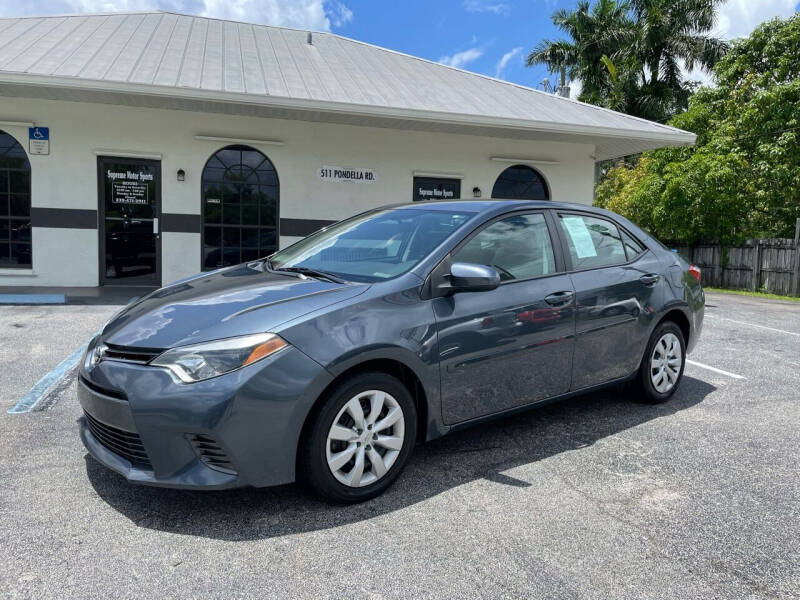 2015 Toyota Corolla for sale at Supreme Motor Sports in North Fort Myers FL