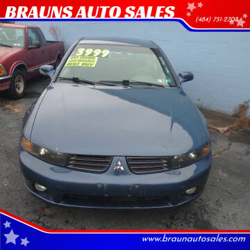 2002 Mitsubishi Galant for sale at BRAUNS AUTO SALES in Pottstown PA