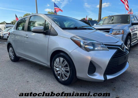 2017 Toyota Yaris for sale at AUTO CLUB OF MIAMI, INC in Miami FL