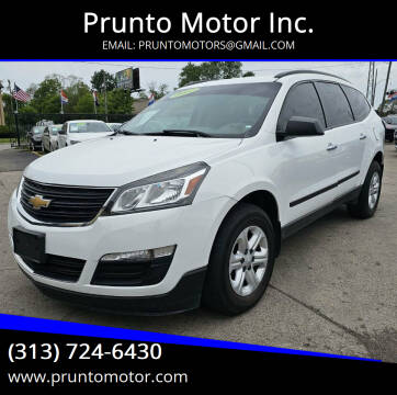 2017 Chevrolet Traverse for sale at Prunto Motor Inc. in Dearborn MI