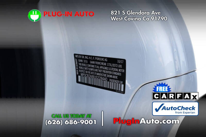 2018 Porsche 718 Boxster S