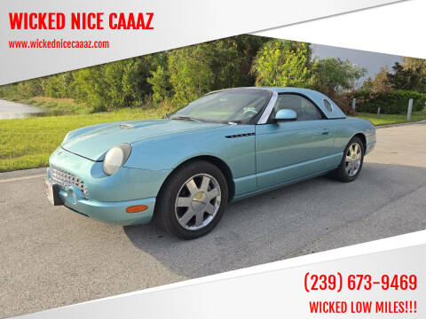 2002 Ford Thunderbird for sale at WICKED NICE CAAAZ in Cape Coral FL