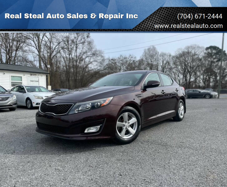 2015 Kia Optima for sale at Real Steal Auto Sales & Repair Inc in Gastonia NC