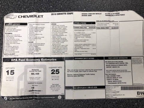 2010 Chevrolet Corvette