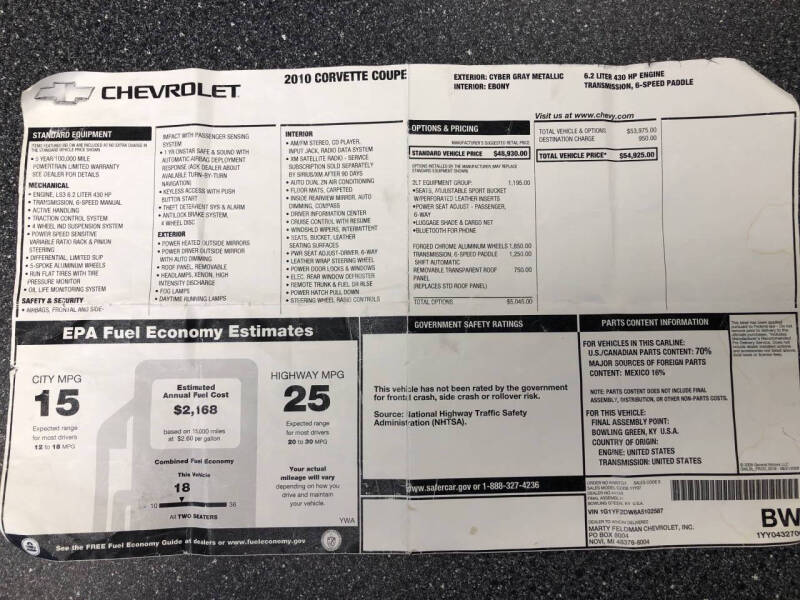 2010 Chevrolet Corvette