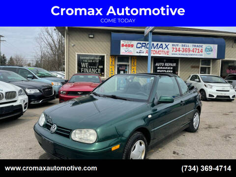 2002 Volkswagen Cabrio for sale at Cromax Automotive in Ann Arbor MI