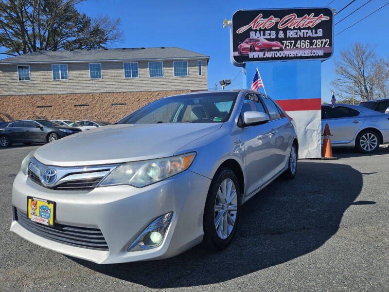 2012 Toyota Camry Hybrid for sale at Auto Outlet Sales and Rentals in Norfolk VA