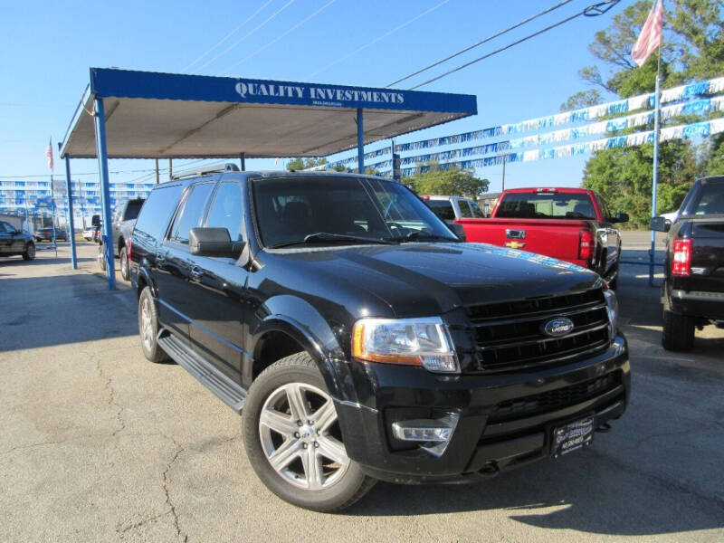 2017 Ford Expedition EL for sale at Quality Investments in Tyler TX