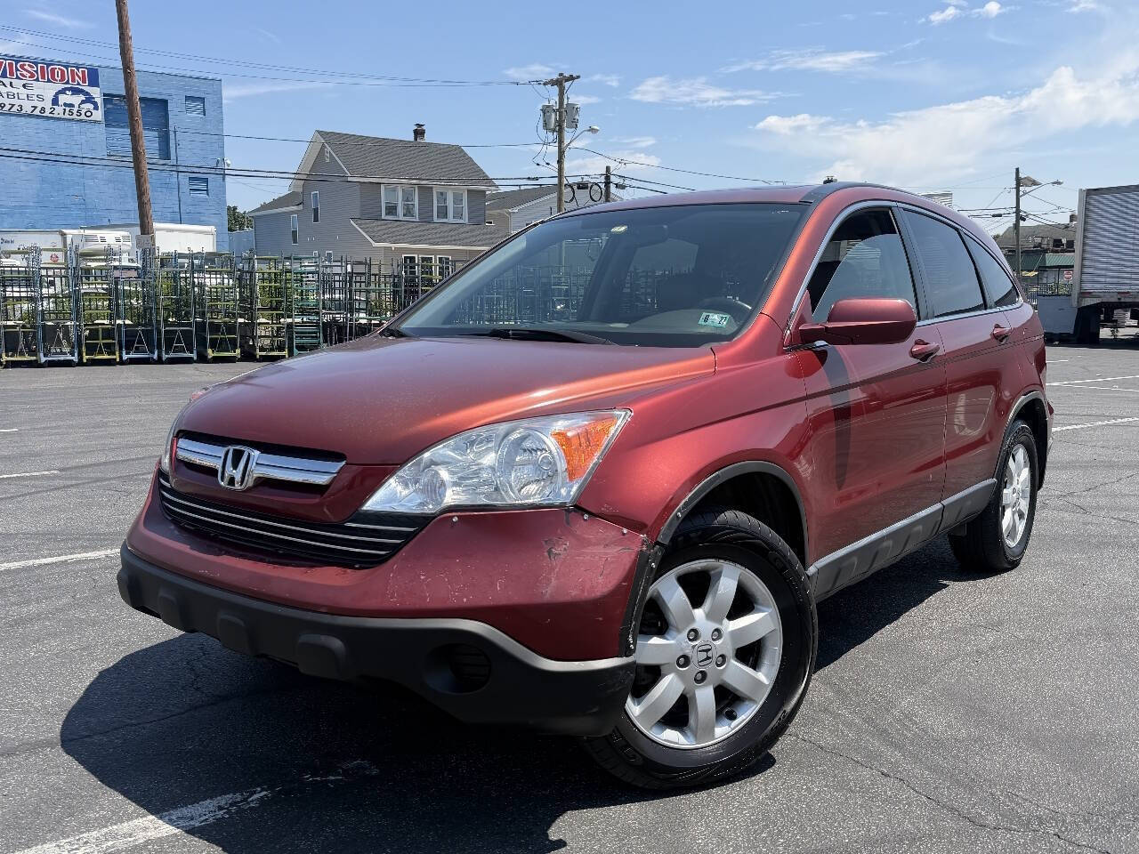 Orange (Tango Red Pearl) 2007 Honda CR-V SUV / Crossover All-Wheel Drive 5-Speed Automatic