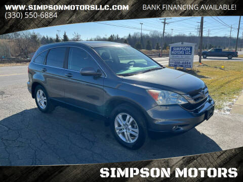 2011 Honda CR-V for sale at SIMPSON MOTORS in Youngstown OH