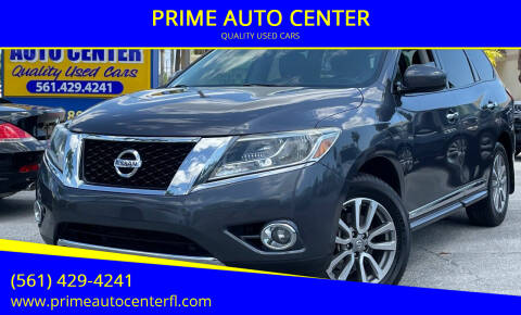 2014 Nissan Pathfinder for sale at PRIME AUTO CENTER in Palm Springs FL