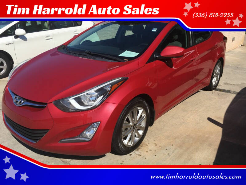 2016 Hyundai Elantra for sale at Tim Harrold Auto Sales in Wilkesboro NC