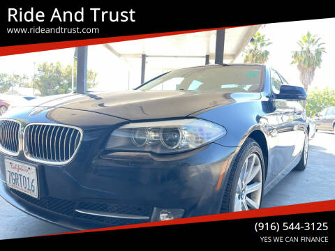 2012 BMW 5 Series for sale at Ride And Trust in Sacramento CA