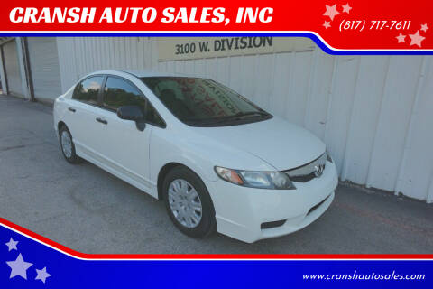 2011 Honda Civic for sale at CRANSH AUTO SALES, INC in Arlington TX