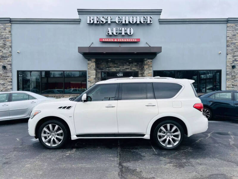 2014 Infiniti QX80 for sale at Best Choice Auto in Evansville IN