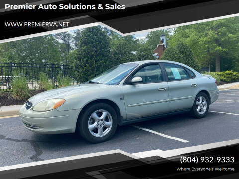 2003 Ford Taurus for sale at Premier Auto Solutions & Sales in Quinton VA
