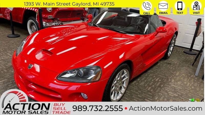 2003 Dodge Viper for sale at Action Motor Sales in Gaylord MI