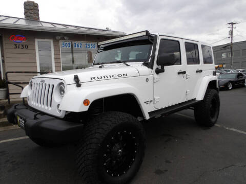 2014 Jeep Wrangler Unlimited for sale at WEST COAST CAR SALES in Salem OR