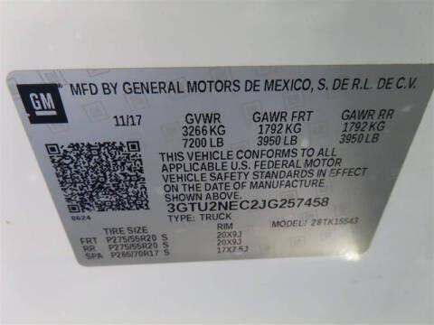 2018 GMC Sierra 1500