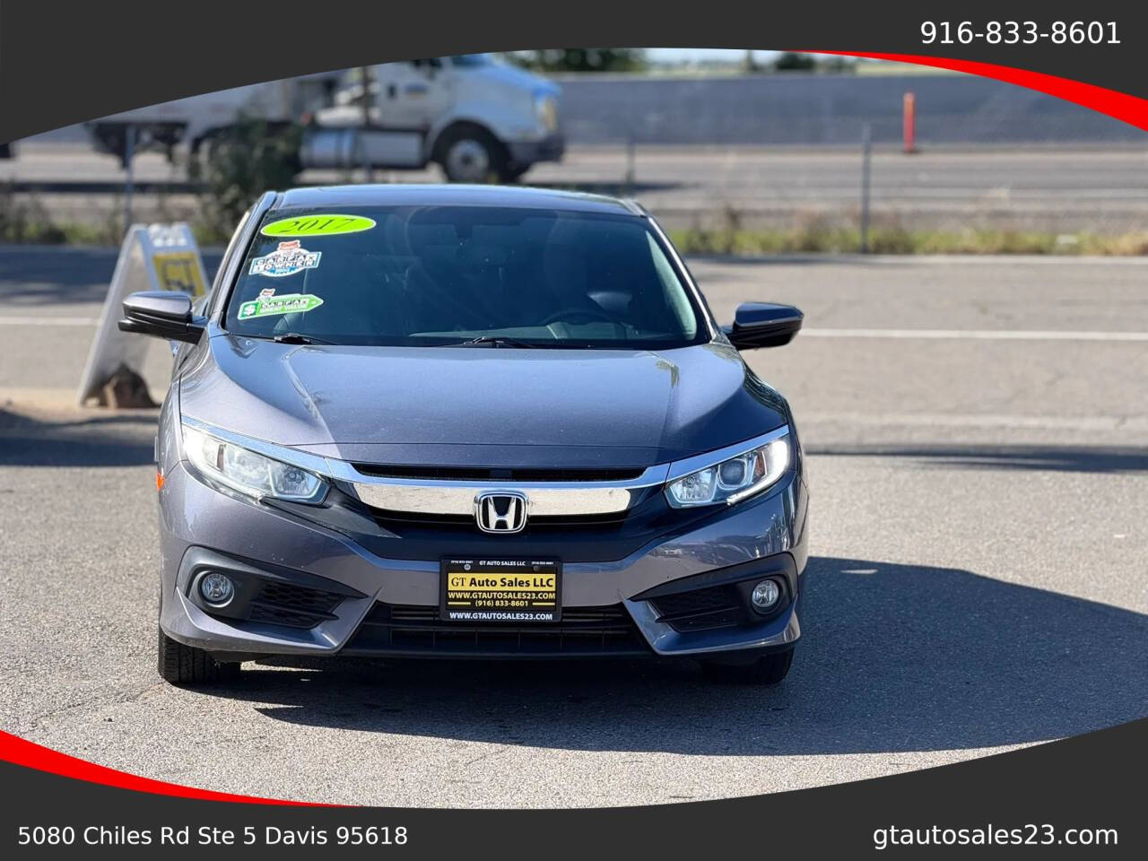 Dk. Gray 2017 Honda Civic EX-L EX-L 2dr Coupe 2