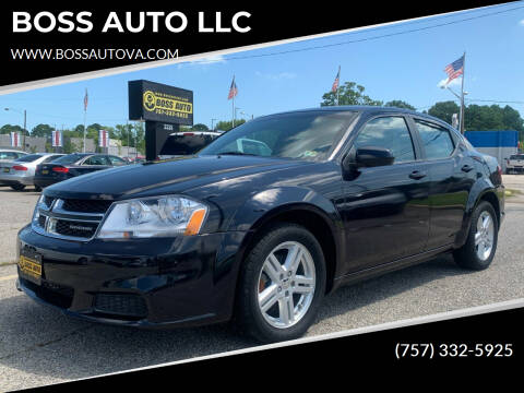 2012 Dodge Avenger for sale at BOSS AUTO LLC in Norfolk VA