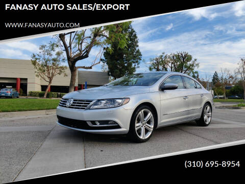 2013 Volkswagen CC for sale at FANASY AUTO SALES/EXPORT in Yorba Linda CA