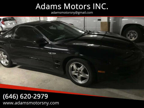 2002 Pontiac Firebird for sale at Adams Motors INC. in Inwood NY