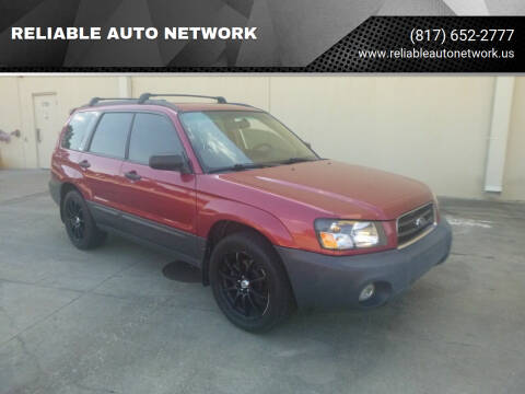 2004 Subaru Forester for sale at RELIABLE AUTO NETWORK in Arlington TX