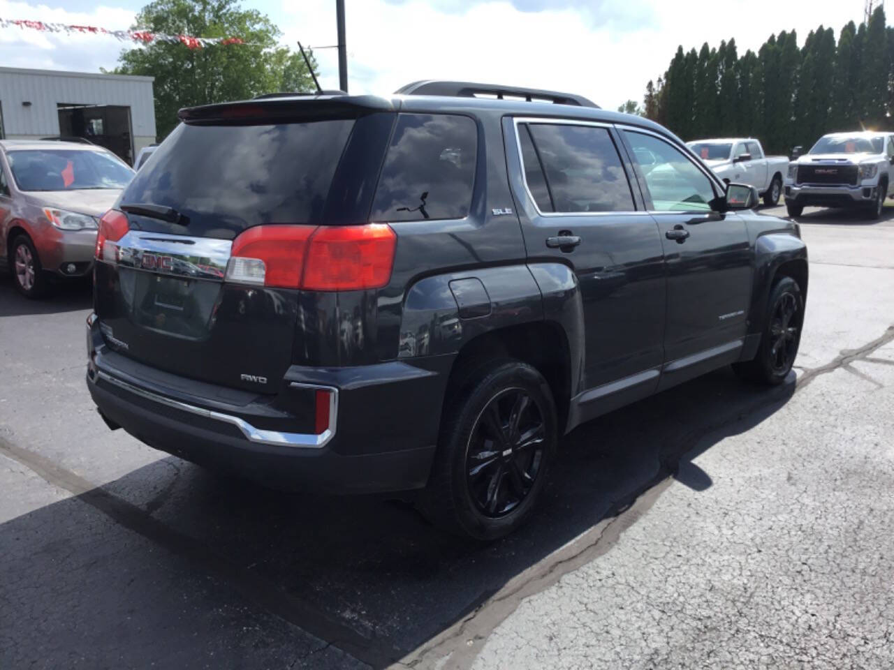 Black 2017 GMC Terrain SLE-2 AWD SLE-2 4dr SUV 3