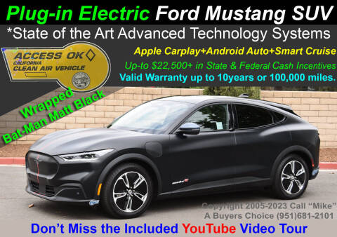 2021 Ford Mustang Mach-E for sale at A Buyers Choice in Jurupa Valley CA