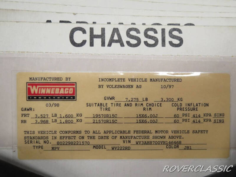 1998 Winnebago Rialta