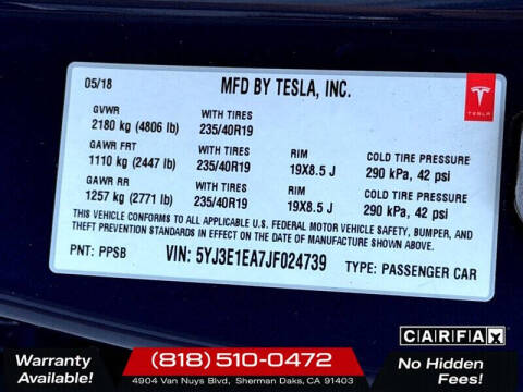2018 Tesla Model 3 Long Range