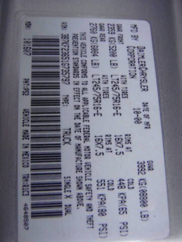 2001 Dodge Ram 2500 SLT