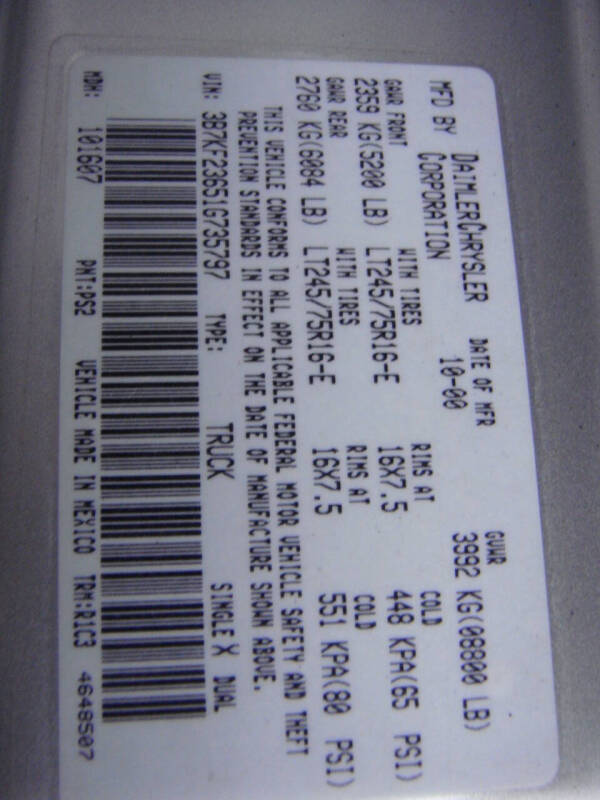 2001 Dodge Ram 2500 SLT