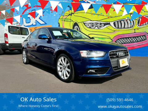 2013 Audi A4 for sale at OK Auto Sales in Kennewick WA